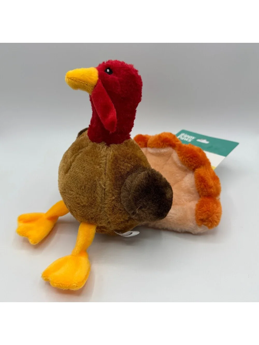 ZippyPaws Tucker the Turkey Plush Squeaky Dog Toy Thanksgiving Holiday ZP973